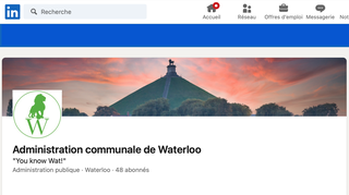 Découvrez la page LinkedIn de l’Administration communale de Waterloo